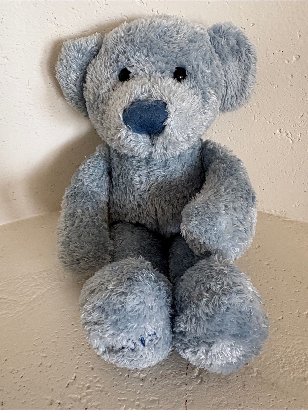 Vintage Roots Plush Blue Teddy Bear Stuffed Animal - Soft Kids Toy